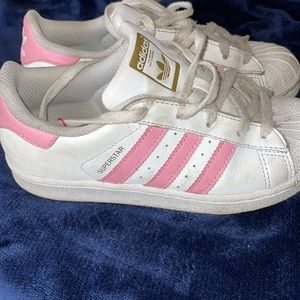Girls pink adidas